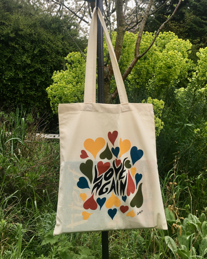Tote bag Love again